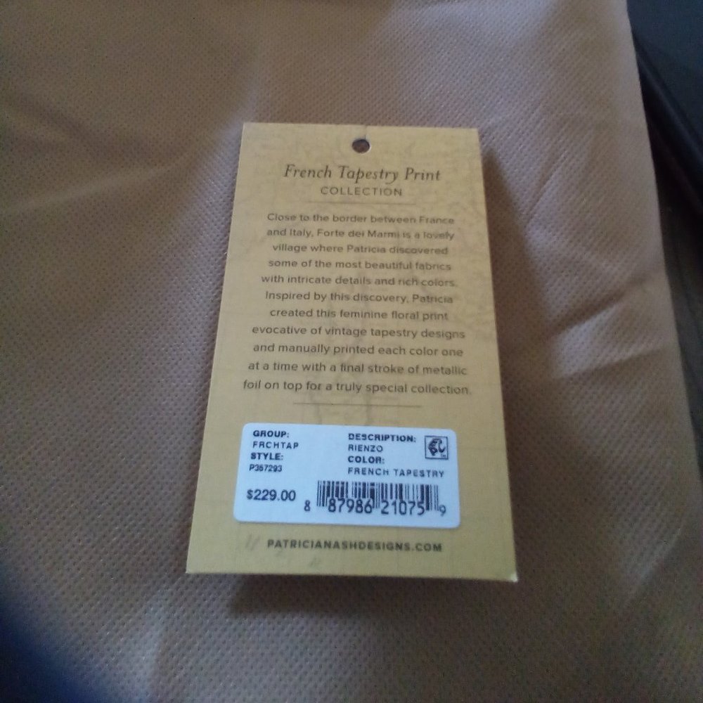 Patricia Nash Rienzo French Tapestry purse